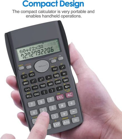 SCIENTIFIC CALCULATOR ELECTRONIC OFFICE 12 DIGITS SCHOOL EXAMS GCSE WORK OFFICE