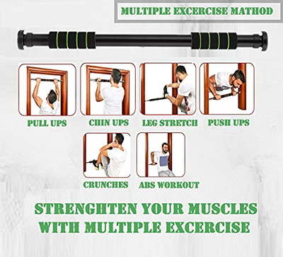 Pull Up Chin up Door Bar Portable For Home Gym Workout Fitness Abs ExerciseCA