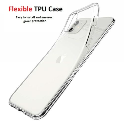 For iPhone 11 Clear Case - Premium Soft Thin TPU Transparent Back Cover