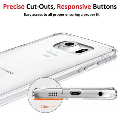 For Samsung Galaxy S5 & S6 Case - Clear Thin Soft TPU Silicone Back Cover