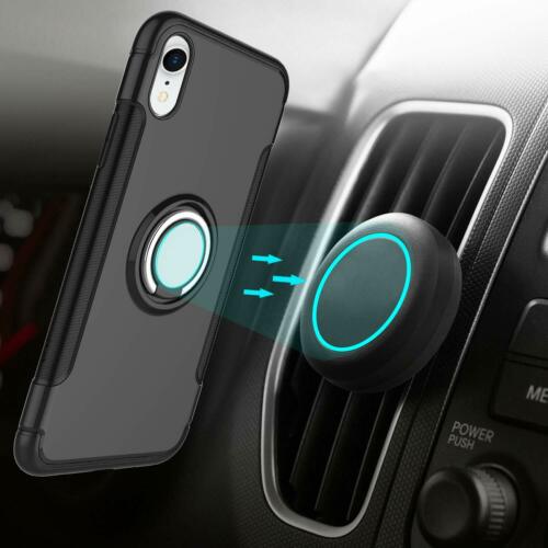 For iPhone 11 Pro XR X XS Max 5S SE 8 Plus 7 6S 6 Case Stand Magnetic Ring Cover