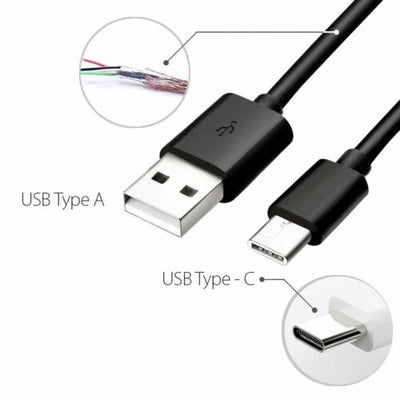 USB Type C 3.1 Cable Data Sync Charging For Samsung A5 2017 S9 S20 FE LG Velvet