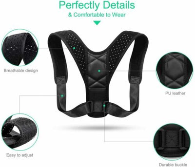 Back Posture Corrector For Men & Women Adjustable Pain Relief  Back & Shoulder