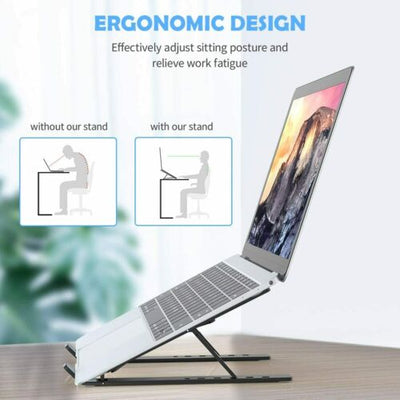 Adjustable Metal Portable Laptop Stand Holder Mount For Macbook iPad Laptop