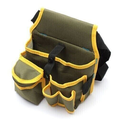 Electrician Waist Pocket Belt Tool Pouch Canvas Hardware Toolkit Holder Bag