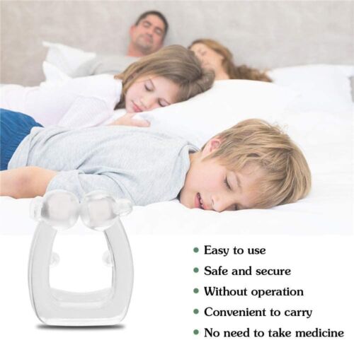 Anti Snoring Nasal Snore Stopper Silicone Magnetic Sleep Aid Nose Clip Device US