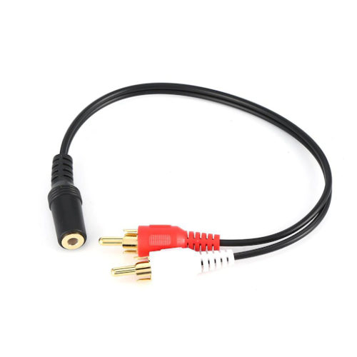 3.5mm Audio to 2 RCA Cable Stereo Female to 2 RCA Male Y Splitter Aux Lead