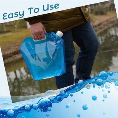 5L Water Tank Outdoor Water Bags Foldable for Camping Hiking Picnic Drinking BBQ