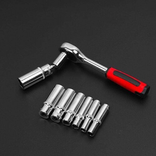 121PCS 1/4” &amp; 3/8” &amp; 1/2”  Socket Ratchet Spanner Wrench Set Repair Tool Kit