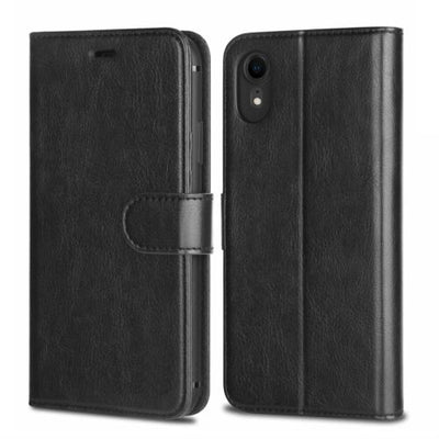 For iPhone 12 XR XS 11 Pro Max Case - Leather Flip Wallet Stand Card Slot Cover