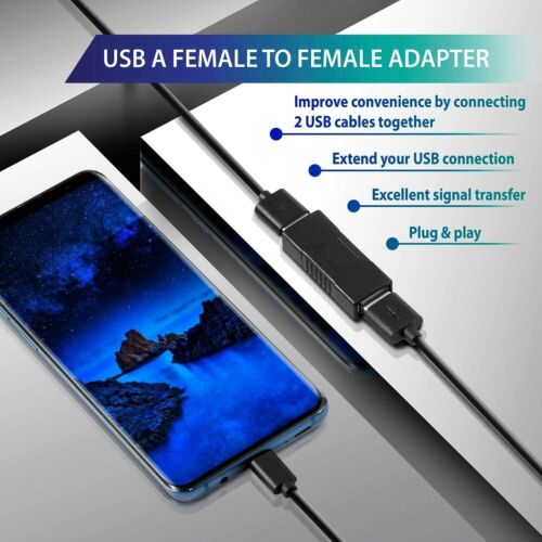 USB to USB Adapter 3.0 Extension Female to Female Converter Coupler Connector