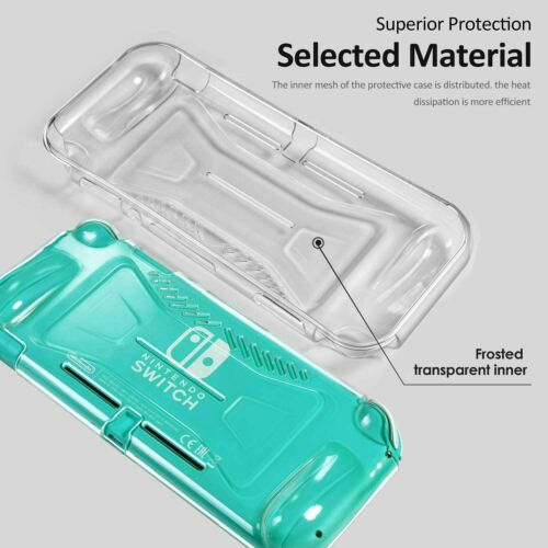 For Nintendo Switch Lite Case - Clear Soft TPU Silicone Transparent Back Cover