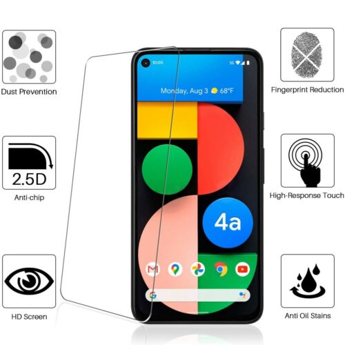Premium Tempered Glass Screen Protector for Google Pixel 4a 5G (6.2")