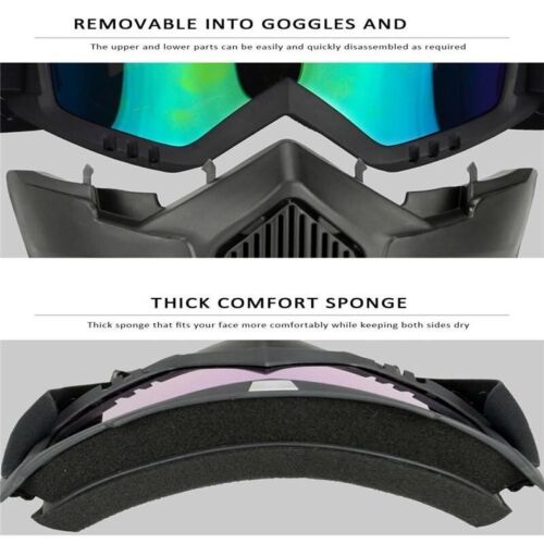 Motorcycle Sports Goggles Face Mask Eyewear Glasses Motocross Race Bike CA