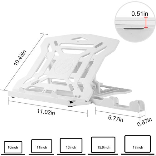 Portable Foldable Laptop Stand Ergonomic Desk Table Adjustable computer riser