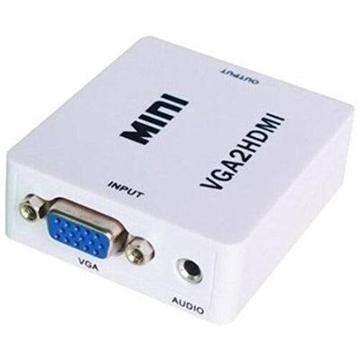 Mini VGA To HDMI Converter Box with HD 1080P Audio Adapter Connector for Laptop