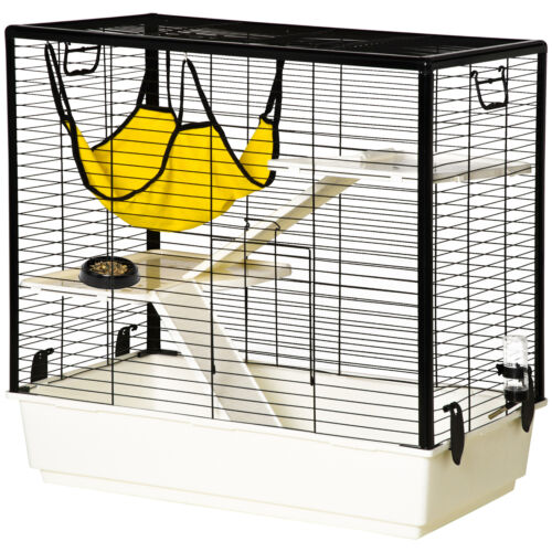 Small Animal Cage with Easy-Grip Handles, Metal Chinchilla Cage, Hedgehog Cage 196393257494