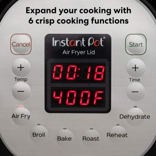 Instant Pot Air Fryer Lid 6 in 1 No Pressure Cooking Functionality