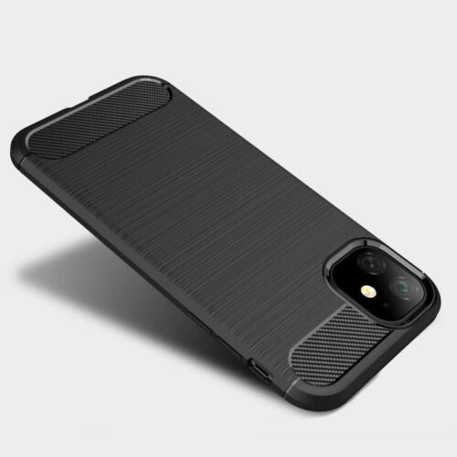 For iPhone 11 / 12 Case - Carbon Fiber Shockproof Back Cover For iPhone Pro Max