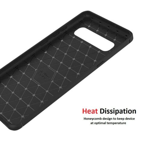 For Samsung Galaxy S10e S10 Plus Case - Carbon Fiber Shockproof Soft Back Cover