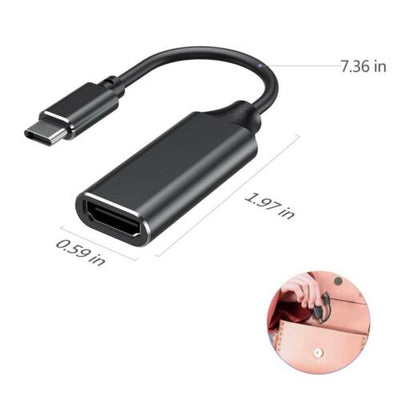 USB Type-C to HDMI Cable Adapter 4K 30hz 3.1 Converter TV for Macbook Air Pro