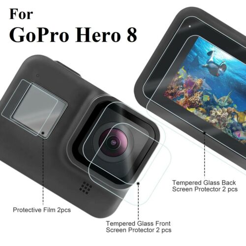 Premium Tempered Glass Screen Protector for GoPro Hero 8 (6 Pack)