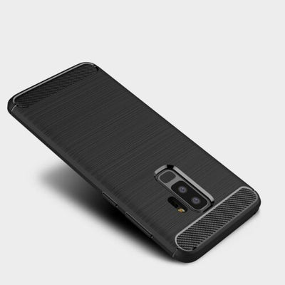 For Samsung Galaxy S9 Case - Carbon Fiber Shockproof Soft Armor TPU Back Cover
