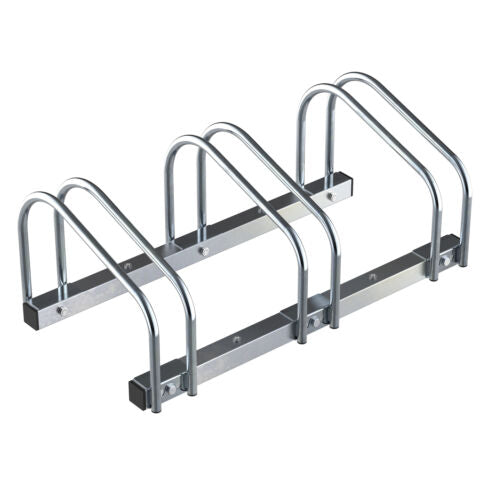 Bike Parking Stand Floor Wall Mount  Storage Locking Rack Holder Outdoor Steel