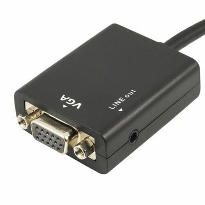 1080P Micro HDMI Male to VGA Female Audio Output Plug Converter Adapter Cable