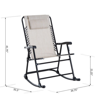 Clearance Sale Outdoor Rocking Chair Set Folding Lawn Furniture Garden Rocker