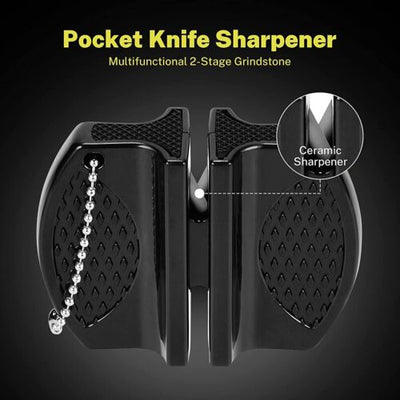 Portable Mini Knife Sharpener Anti-slip Multi-function Household Kitchen Knife