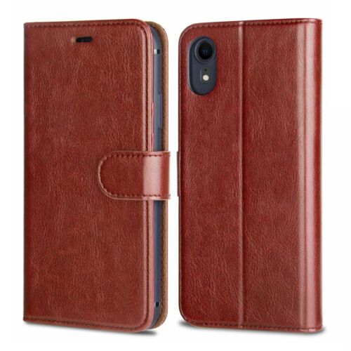 For iPhone 12 XR XS 11 Pro Max Case - Leather Flip Wallet Stand Card Slot Cover