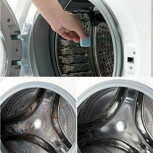12PCS Multi-functional Washing Machine Tub Bomb Cleaner Effervescent Tablets CA