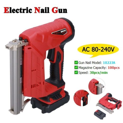 Electric Nail Gun Portable Rechargeable Tacker Stapler Power Tools For Furniture