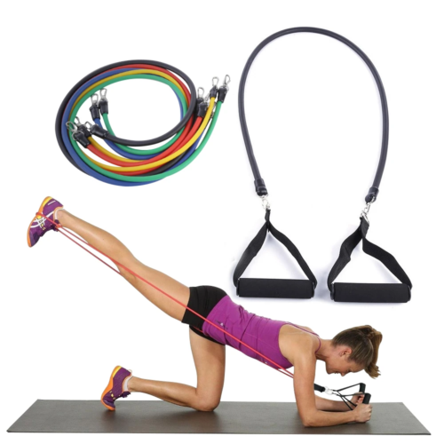 17/11/5Pcs Set Resistance Bands Workout Exercise Yoga Cross fit Fitness Training