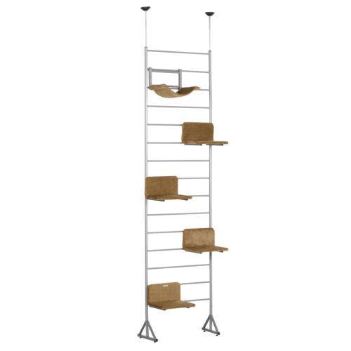 9FT Adjustable Multi-Level Cat Climber Climbing Tree Tower Scratcher Post Steps