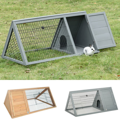 Outside Triangle Shaped Wooden Protective Pet House w/ Ventilating Wire