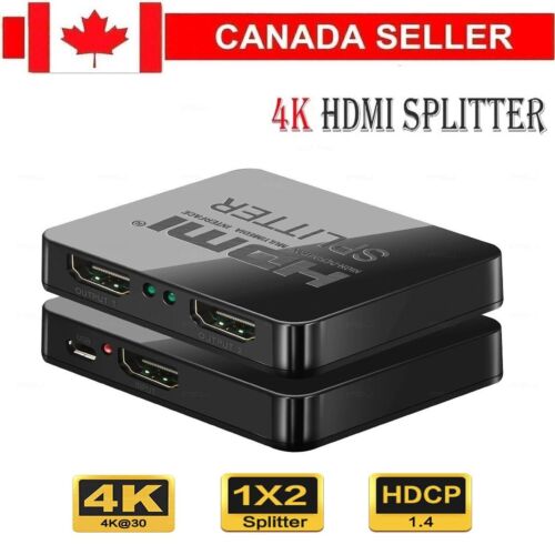 Hdmi Splitter 1 In 2 Out 1080p 4K HDCP Stripper 3D Splitter Power For HDTV PS3