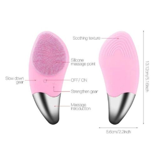 Facial Cleansing Brush Waterproof, for Blackhead Remover, Exfoliating Pink NEW K