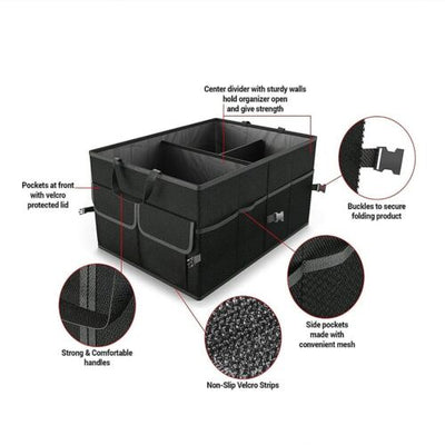 title" content="Collapsible Car Boot Rear Seat Back Storage Organizer Trunk Fordable Travel Bag"