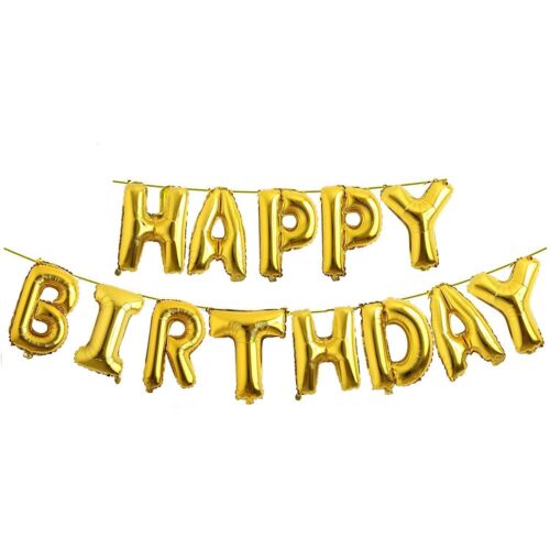 Happy Birthday Letter Foil Balloon Birthday Party Supplies for Party Decoration