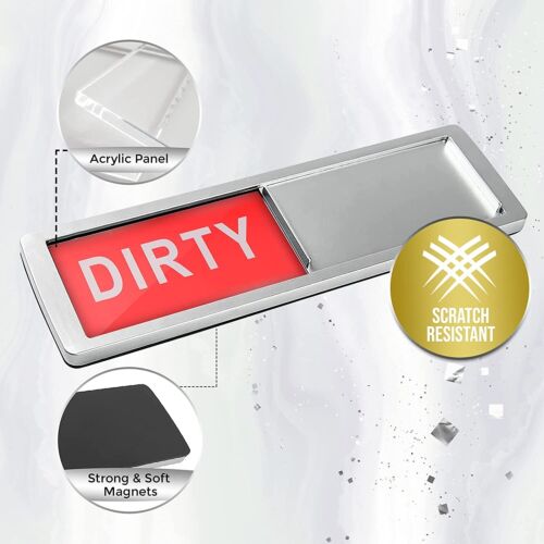 Premium Double Sided Clean Dirty Dishwasher Magnet Sticker For Mother&apos;s Day CA