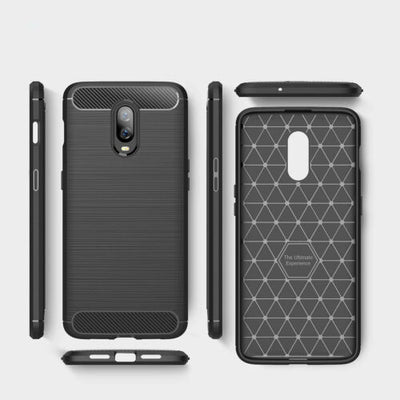 For OnePlus 8 Pro 7 7T 6 6T Case - Carbon Fiber Protective Soft TPU Cover