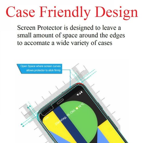 (2 PACK) Premium Screen Protector Cover for Google Pixel 4a 4G 5G Pixel 4 / XL