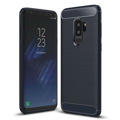 For Samsung Galaxy S9 Case - Carbon Fiber Shockproof Soft Armor TPU Back Cover