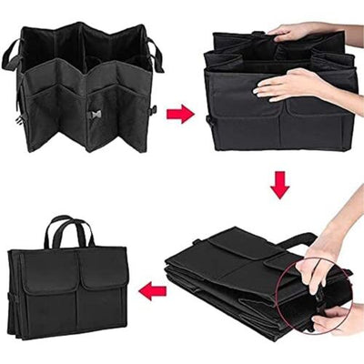 title" content="Collapsible Car Boot Rear Seat Back Storage Organizer Trunk Fordable Travel Bag"