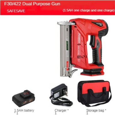 Electric Nail Gun Portable Rechargeable Tacker Stapler Power Tools For Furniture