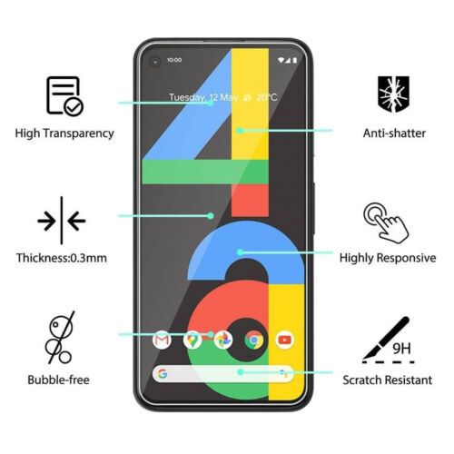 Premium Screen Protector Cover for Google Pixel 4a (5.8") (2 Pack)