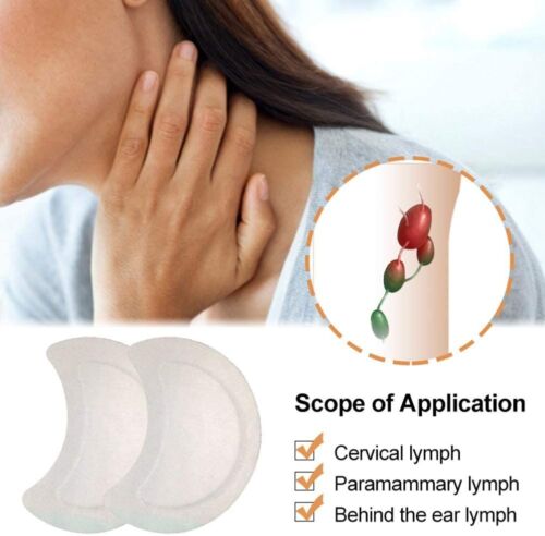 10pcs Herbal Lymph Care Patch Neck Anti-Swelling Detox Node Pads NEW K