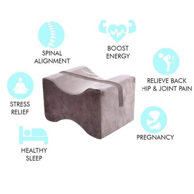 Memory Foam Knee Pillow Orthopedic Leg Pillow Designed for Side Sleepers Cushion